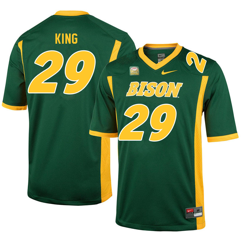 Men #29 Reggie King North Dakota State Bison College Football Jerseys Sale-Green
